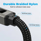 🔌📟 4-in-1 keychain oplaadkabel | Digitaal display, tot 65W+27W | Gevlochten nylon, zinkring | <0,5 m, 4 kleuren | 1/3/5 stuks | 50% KORTING!