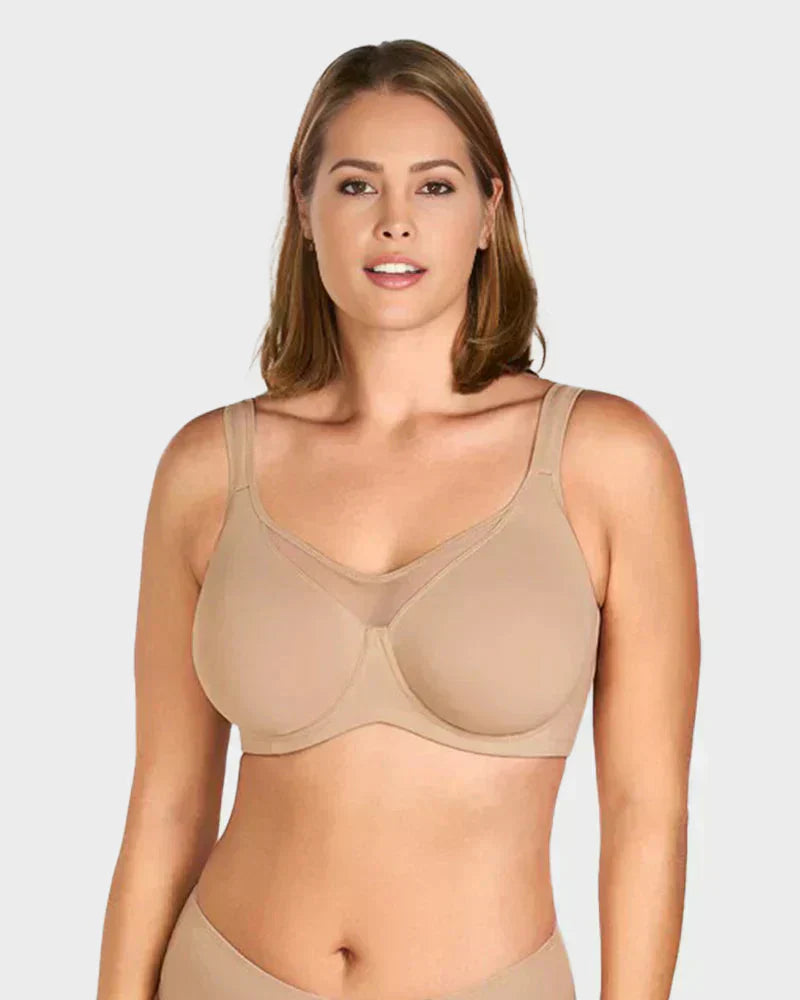 🌸🕊️ Elegante, lichte BH voor dames met volledige bedekking in grote maten 💪📏✨