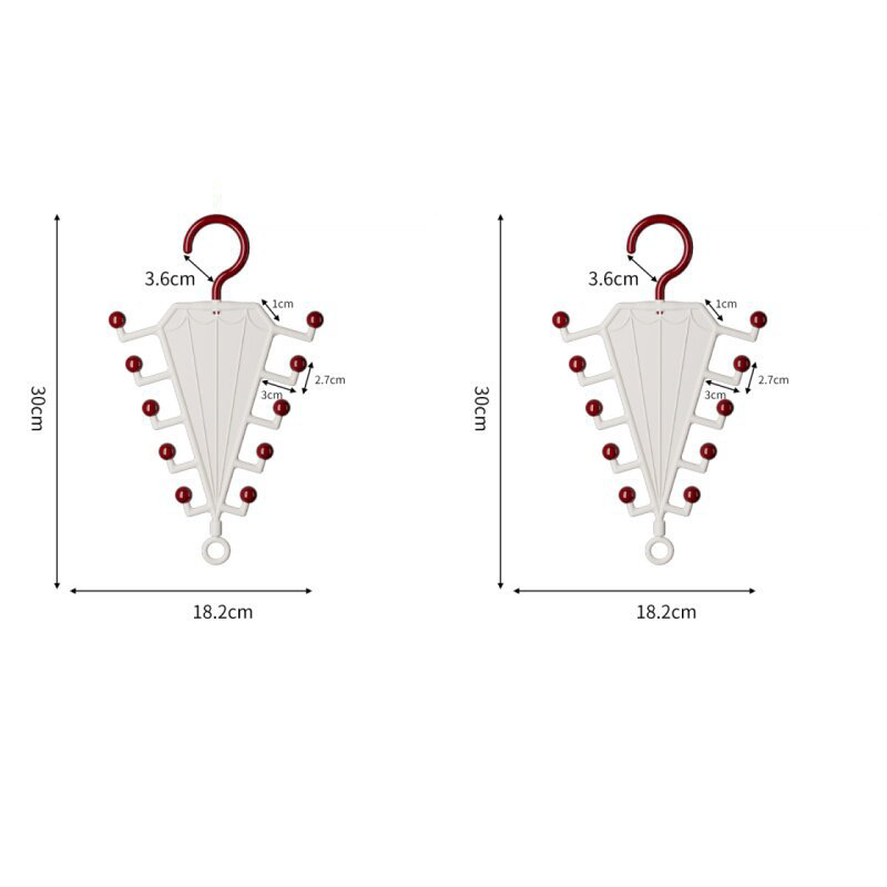 ⏰🎁Multifunctioneel V-vormig dubbelzijdig opbergrek met hangers