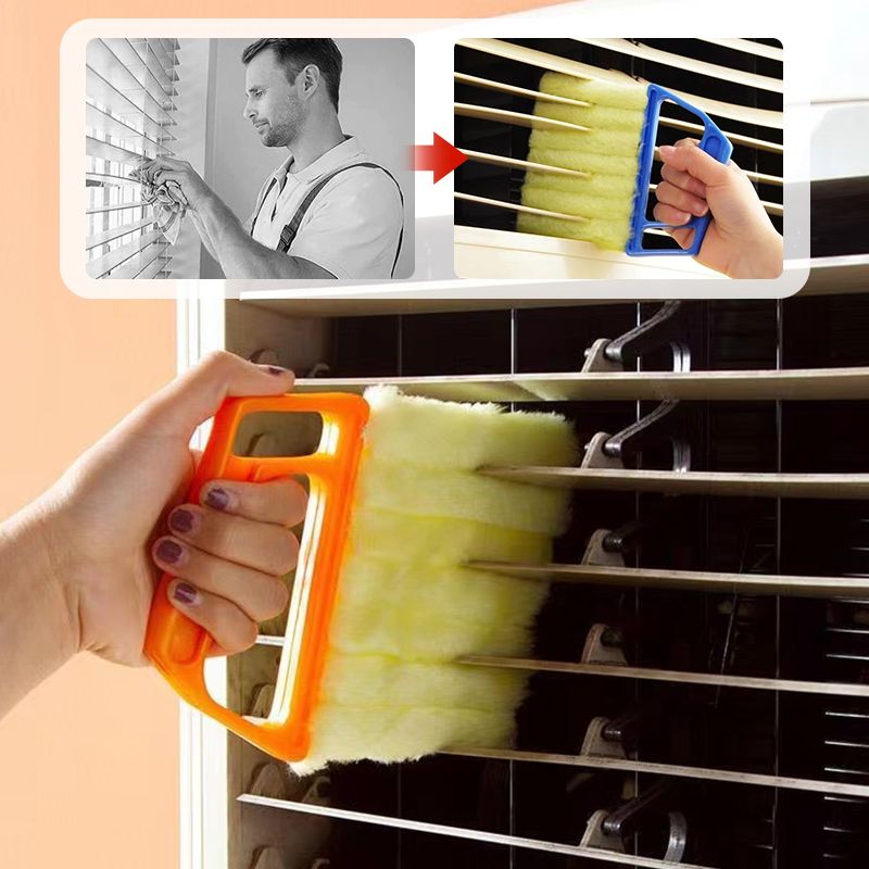 🔥Aanbieding🔥 7-Vinger Jaloezie Reinigingsborstel – Stofafstotende Vezels. Snel & Eenvoudig Jaloezie Onderhoud! ⚡✅🥇