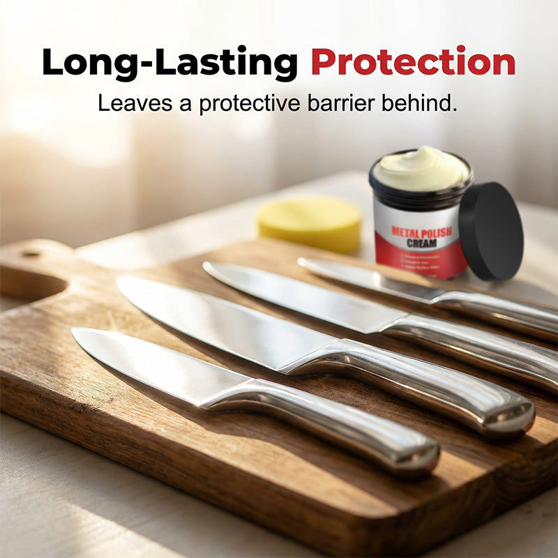Metal Polish Cream for Kitchen Cleaning and Stain Removal