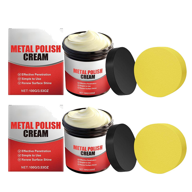 Metal Polish Cream for Kitchen Cleaning and Stain Removal