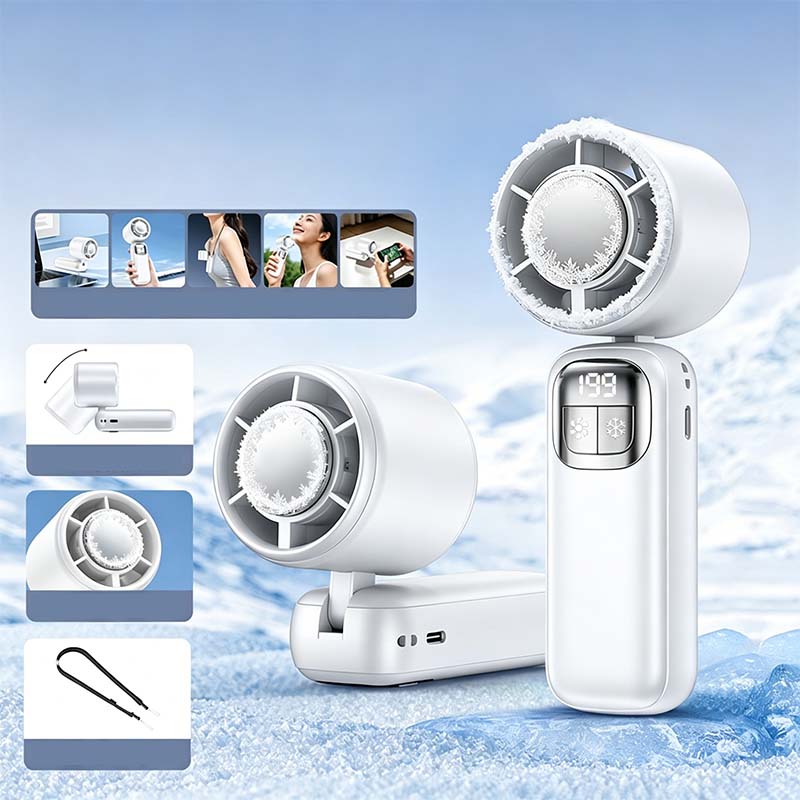 🧊💨 50% KORTING! Stop met die ventilator die alleen warme lucht verplaatst! Deze halfgeleider koelt de lucht éérst tot ijskoud en blaast 'm dan in je gezicht. Alsof je met je hoofd in de vriezer staat, maar dan draagbaar!