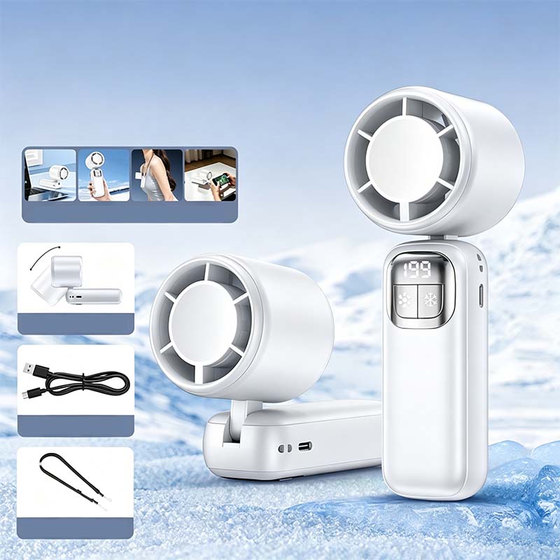 🧊💨 50% KORTING! Stop met die ventilator die alleen warme lucht verplaatst! Deze halfgeleider koelt de lucht éérst tot ijskoud en blaast 'm dan in je gezicht. Alsof je met je hoofd in de vriezer staat, maar dan draagbaar!
