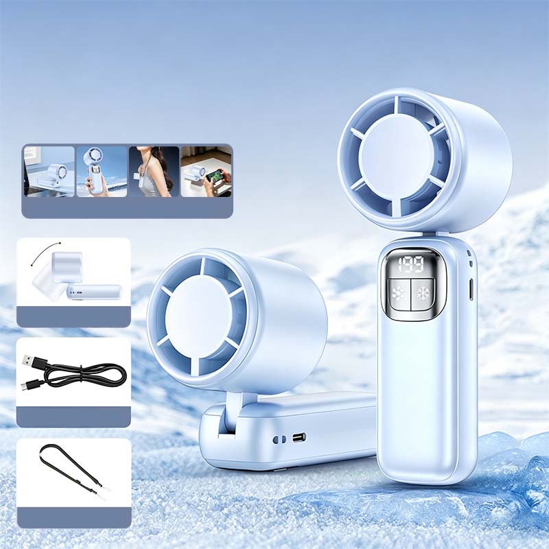 🧊💨 50% KORTING! Stop met die ventilator die alleen warme lucht verplaatst! Deze halfgeleider koelt de lucht éérst tot ijskoud en blaast 'm dan in je gezicht. Alsof je met je hoofd in de vriezer staat, maar dan draagbaar!