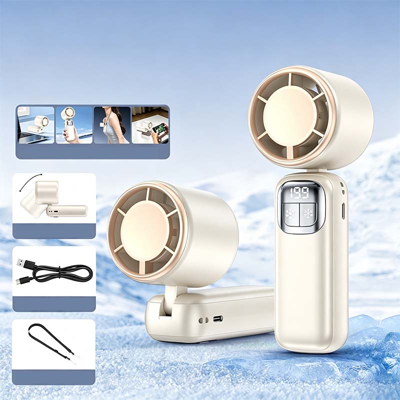 🧊💨 50% KORTING! Stop met die ventilator die alleen warme lucht verplaatst! Deze halfgeleider koelt de lucht éérst tot ijskoud en blaast 'm dan in je gezicht. Alsof je met je hoofd in de vriezer staat, maar dan draagbaar!