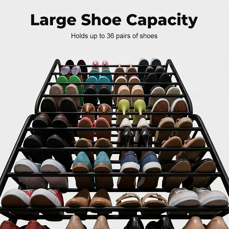 👟 50% KORTING! Stop met het struikelen over die berg schoenen bij de voordeur! Dit 24-vaks deur-rek hang je zonder gereedschap op, en al je schoenen zweven ineens aan de deur – je vloer is eindelijk van jou!