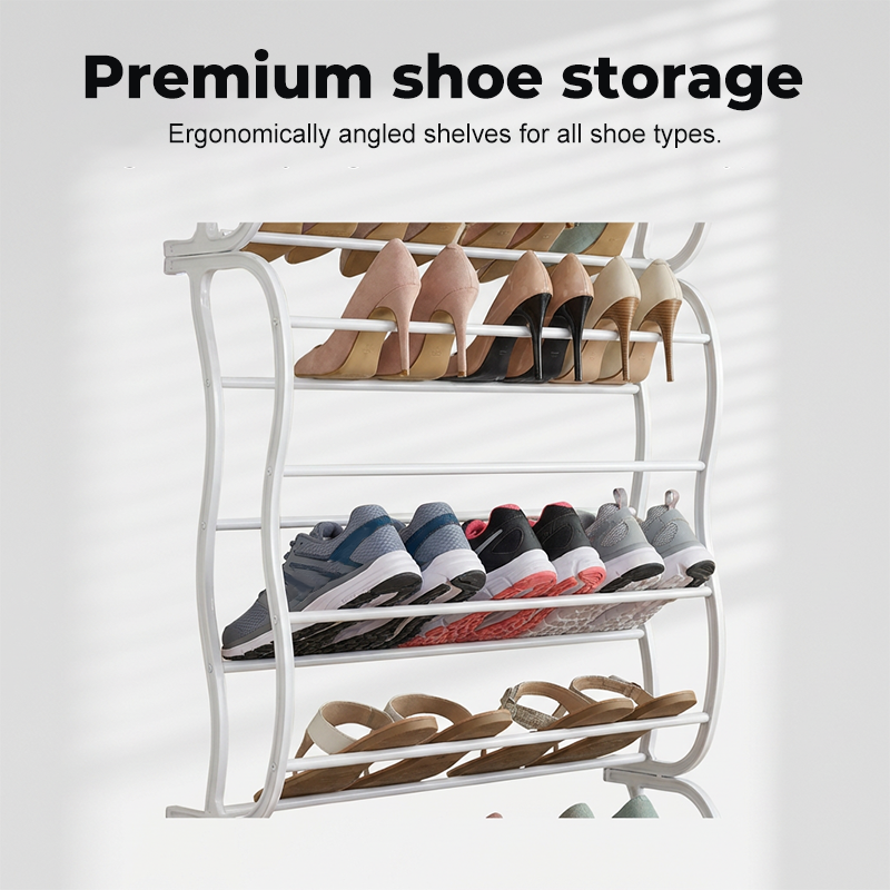 👟 50% KORTING! Stop met het struikelen over die berg schoenen bij de voordeur! Dit 24-vaks deur-rek hang je zonder gereedschap op, en al je schoenen zweven ineens aan de deur – je vloer is eindelijk van jou!