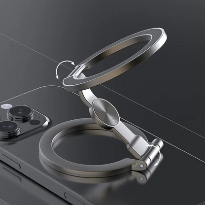 ❄️Zomerfresh 50% Korting!📱Vouwbare Magnetische Telefoonhouder met Ring – Stevige Metalen Smartphone Stand voor Bureau, Video’s & Bellen