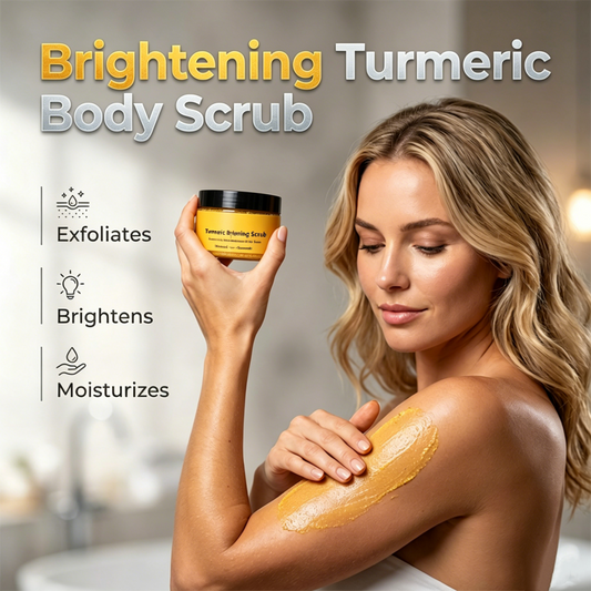 ✨【50% Korting】✨Kurkuma Bodyscrub 100g | Met Zeezout & Jojoba Olie🌟