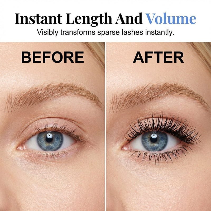 ❄️Zomerfresh 50% Korting!🖤Waterproof Lash Mascara – Klontvrije Mascara voor Lengte, Volume & All-Day Lift