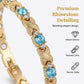 Modieuze magnetische armband met strass-steentjes