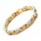 Modieuze magnetische armband met strass-steentjes