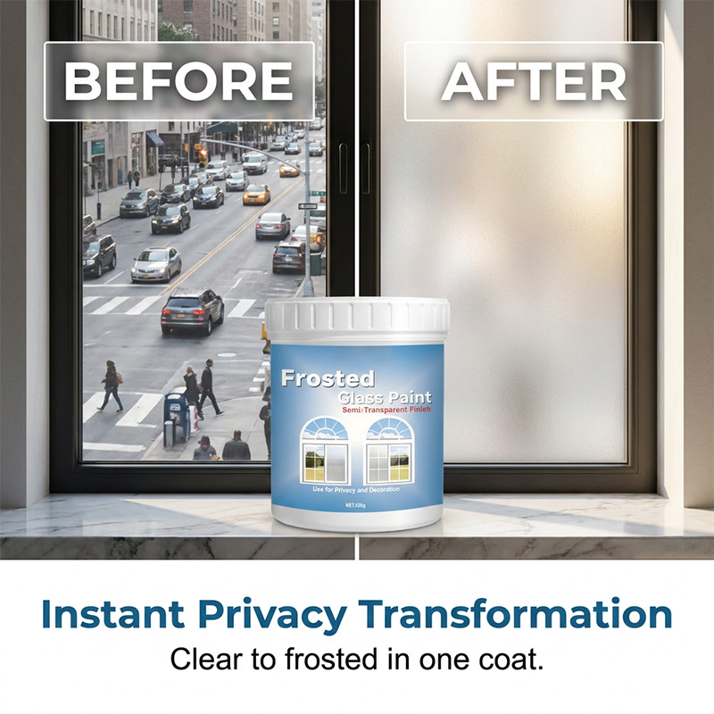 Matglasverf voor privacy