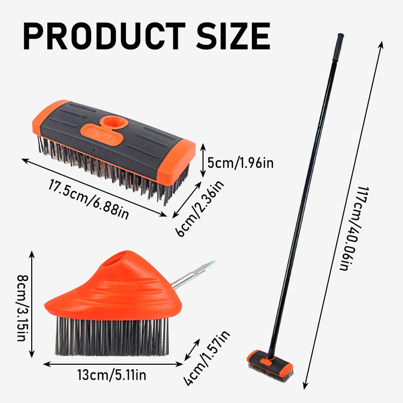3-in-1 Onkruidborstelset (3-delig)