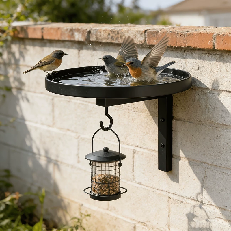 🐦💧 50% KORTING! Wandgemonteerde metalen vogelvoeder – weerbestendig, eenvoudig schoon te maken & ideaal voor tuin, balkon & terras 🌿