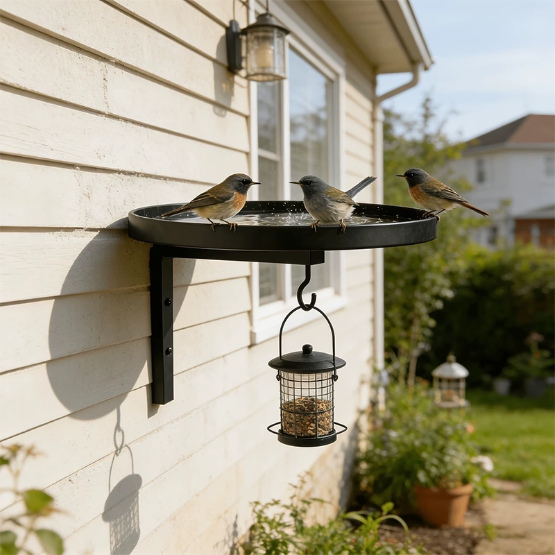 🐦💧 50% KORTING! Wandgemonteerde metalen vogelvoeder – weerbestendig, eenvoudig schoon te maken & ideaal voor tuin, balkon & terras 🌿