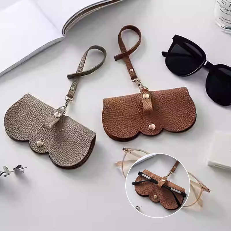 🔥Tijdelijke aanbieding：1 kopen 1 gratis🎁（2 stuks）😎Zachte Leren Zonnebrillen Etui