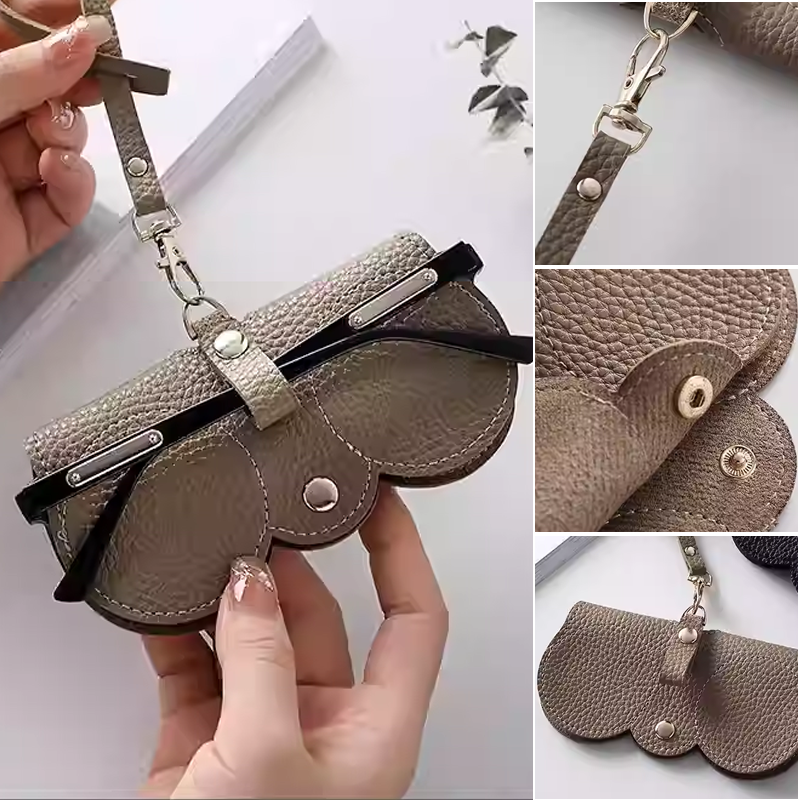🔥Tijdelijke aanbieding：1 kopen 1 gratis🎁（2 stuks）😎Zachte Leren Zonnebrillen Etui