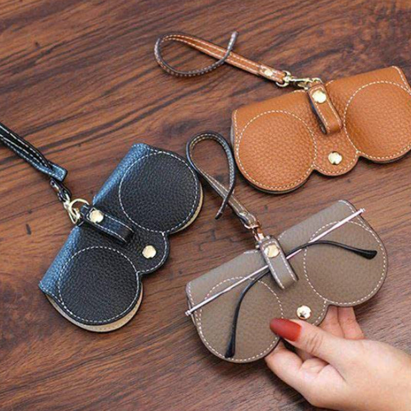 🔥Tijdelijke aanbieding：1 kopen 1 gratis🎁（2 stuks）😎Zachte Leren Zonnebrillen Etui