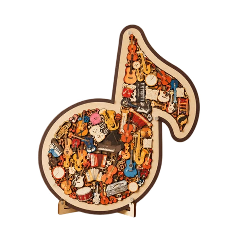 🎵 Houten Muziek Puzzel – Ontspanning, Plezier & Creatief Denken ✨