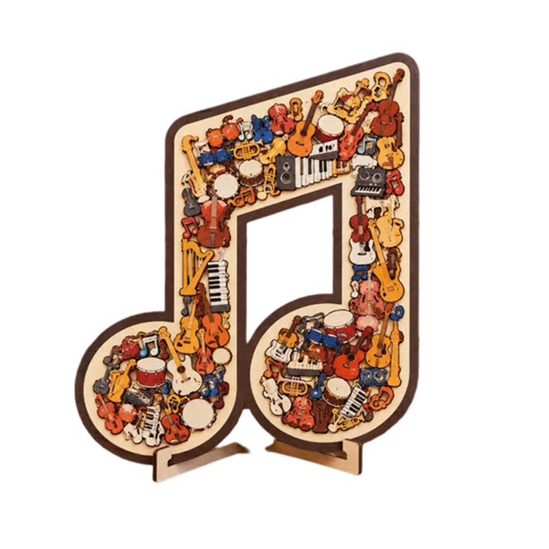 🎵 Houten Muziek Puzzel – Ontspanning, Plezier & Creatief Denken ✨