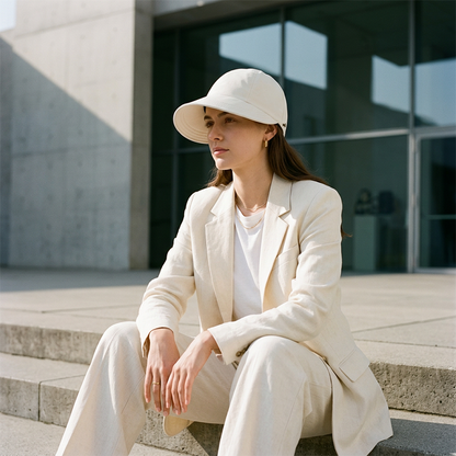 👒☀️ 50% KORTING! Alsof je een parasol opvouwt die aan je hoofd blijft plakken! UPF 50+, nekflap, en hij past in je handtas – nooit meer verbranden.