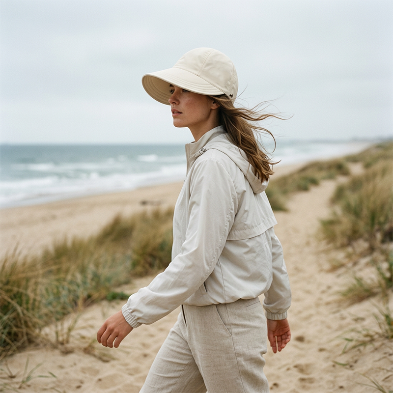 👒☀️ 50% KORTING! Alsof je een parasol opvouwt die aan je hoofd blijft plakken! UPF 50+, nekflap, en hij past in je handtas – nooit meer verbranden.