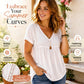 Elegant T-shirt met V-hals voor dames