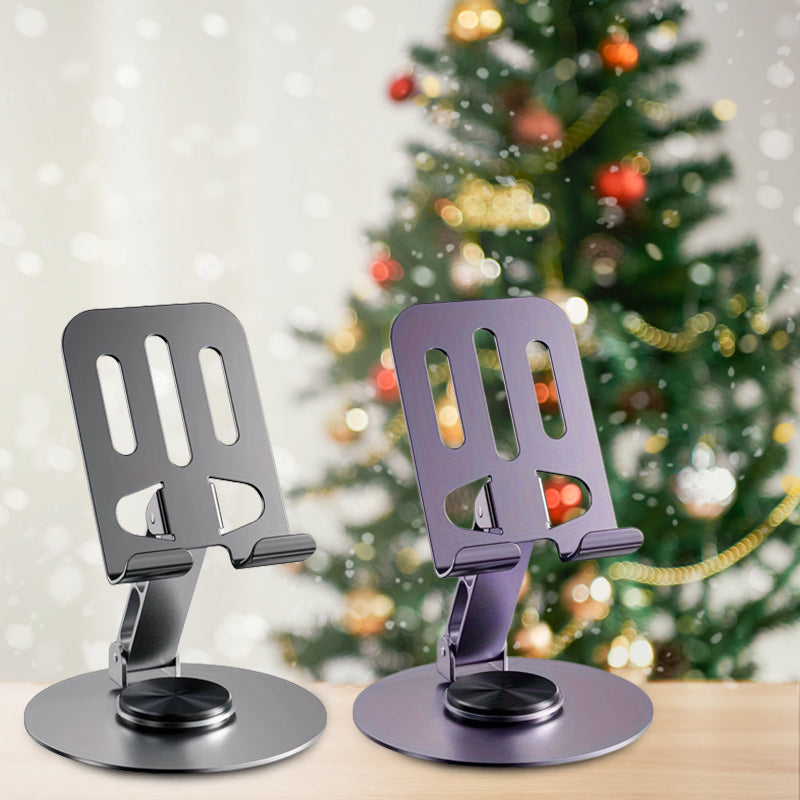 360-Degree Rotating Foldable Metal Holder For Phone & Tablet