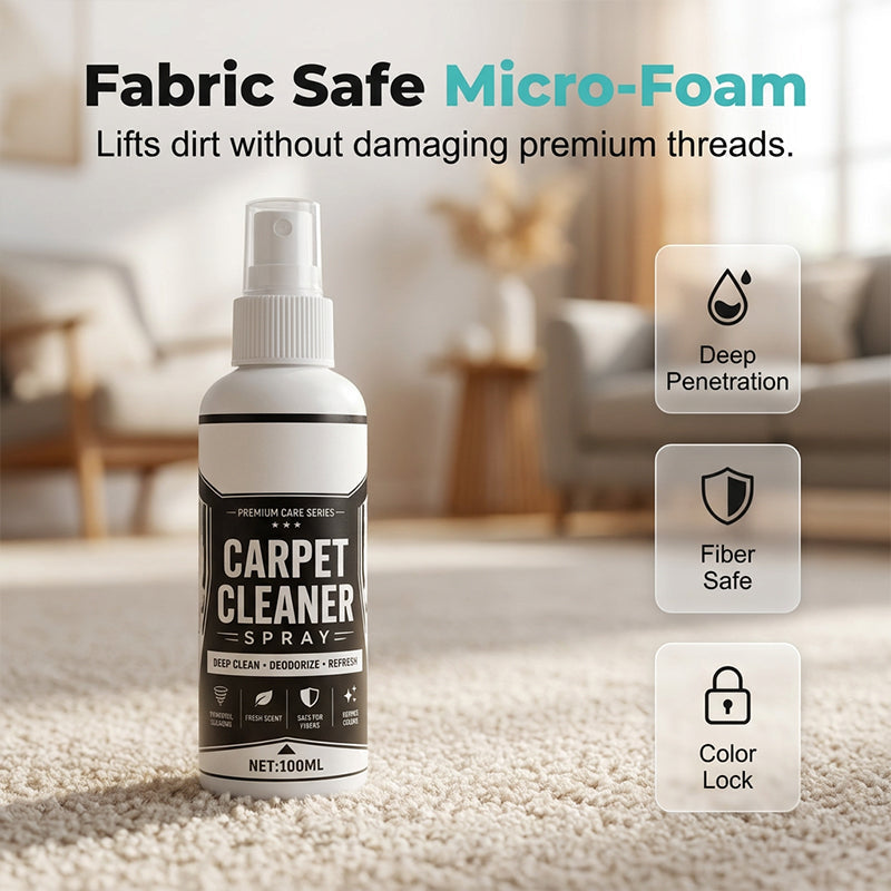 🎉Tijdelijke 50% Korting! 🧼✨ Vlekkenverwijderaar voor Tapijt & Bekleding | Geen Schrobben Nodig | Veilig voor Delicate Stoffen🌿🛋️
