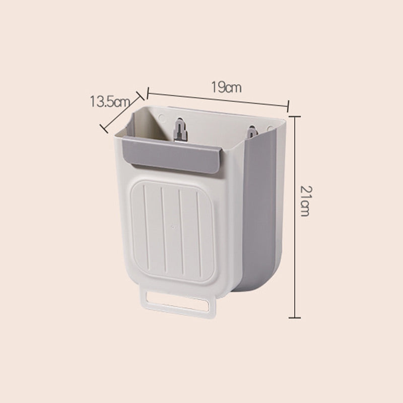 🍃 NU 50% KORTING! 🥳 Multifunctionele opvouwbare hangprullenbak – ruimtebesparend, wandmontage, voor keukenkastjes of aanrecht, ideaal voor etensresten.