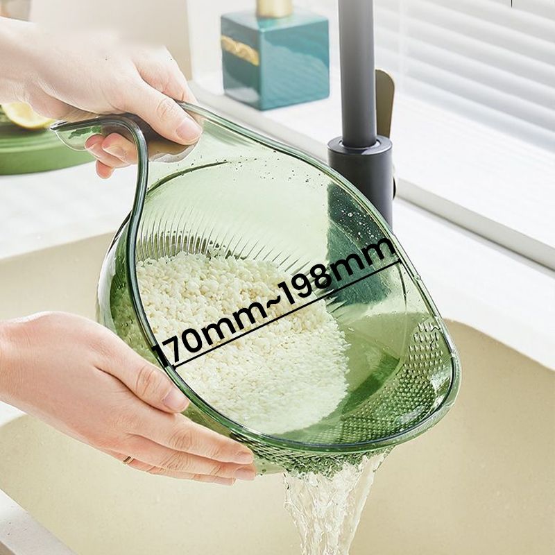 🍇🚫 50% KORTING! Stop met het morsen van water over je aanrecht! Deze multifunctionele zeefschaal met slim handvat spoelt je groenten en fruit, giet pasta af, en serveert je salade – allemaal met één hand. Jouw aanrecht blijft eindelijk droog!