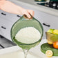 🍇🚫 50% KORTING! Stop met het morsen van water over je aanrecht! Deze multifunctionele zeefschaal met slim handvat spoelt je groenten en fruit, giet pasta af, en serveert je salade – allemaal met één hand. Jouw aanrecht blijft eindelijk droog!