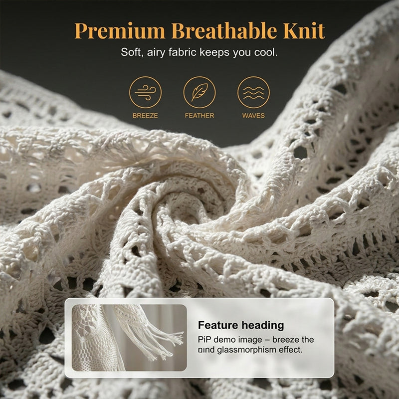 👙 NU 50% KORTING! 🌊 Boheemse gehaakte strandcover-up met kwastjes – Luchtig, soepel vallend & boho-chic – perfect voor aan het zwembad, op het strand of op zomervakantie – met verstelbare pasvorm 🧶