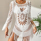 👙 NU 50% KORTING! 🌊 Boheemse gehaakte strandcover-up met kwastjes – Luchtig, soepel vallend & boho-chic – perfect voor aan het zwembad, op het strand of op zomervakantie – met verstelbare pasvorm 🧶
