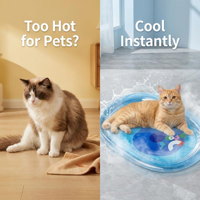 Inflatable Cooling Water Bed for Cats