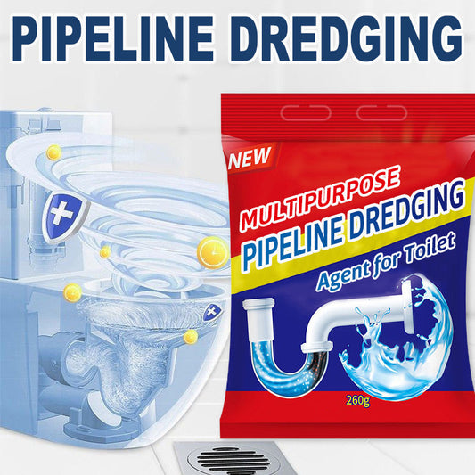 Multifunctioneel baggermiddel voor pijpleidingen, geschikt voor toiletten.