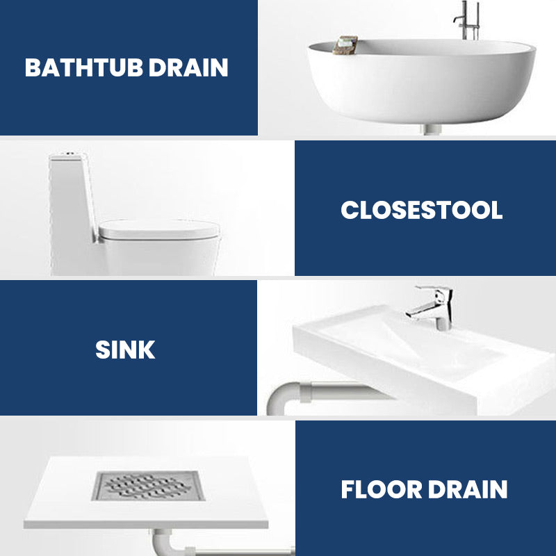 Multifunctioneel baggermiddel voor pijpleidingen, geschikt voor toiletten.