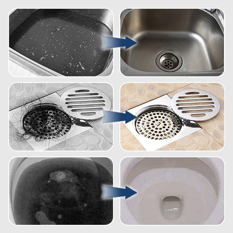 Multifunctioneel baggermiddel voor pijpleidingen, geschikt voor toiletten.