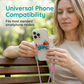 Cute Cartoon Animal Phone Back Clip with Lanyard