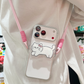 Cute Cartoon Animal Phone Back Clip with Lanyard