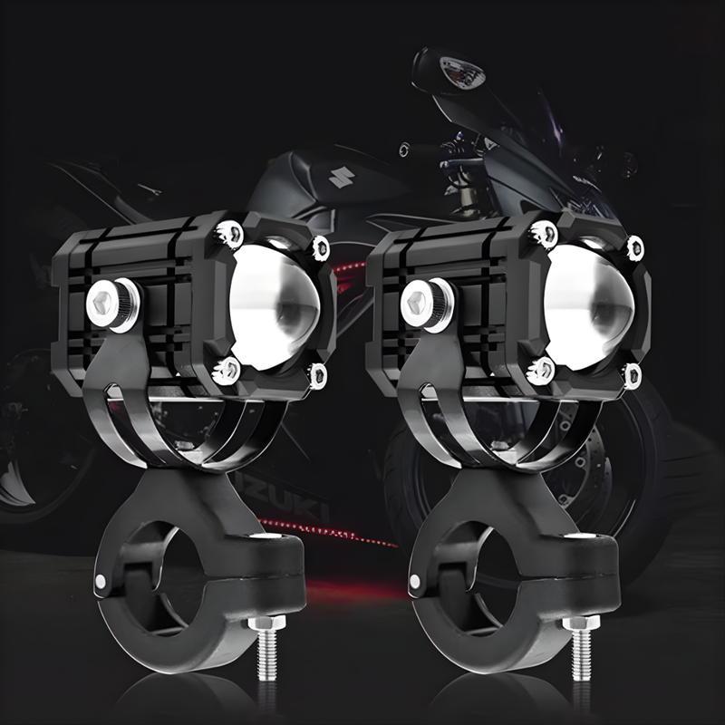 🏍️ Universele LED-Spotlights – Dubbele Lichtbundel & Waterbestendig 💡