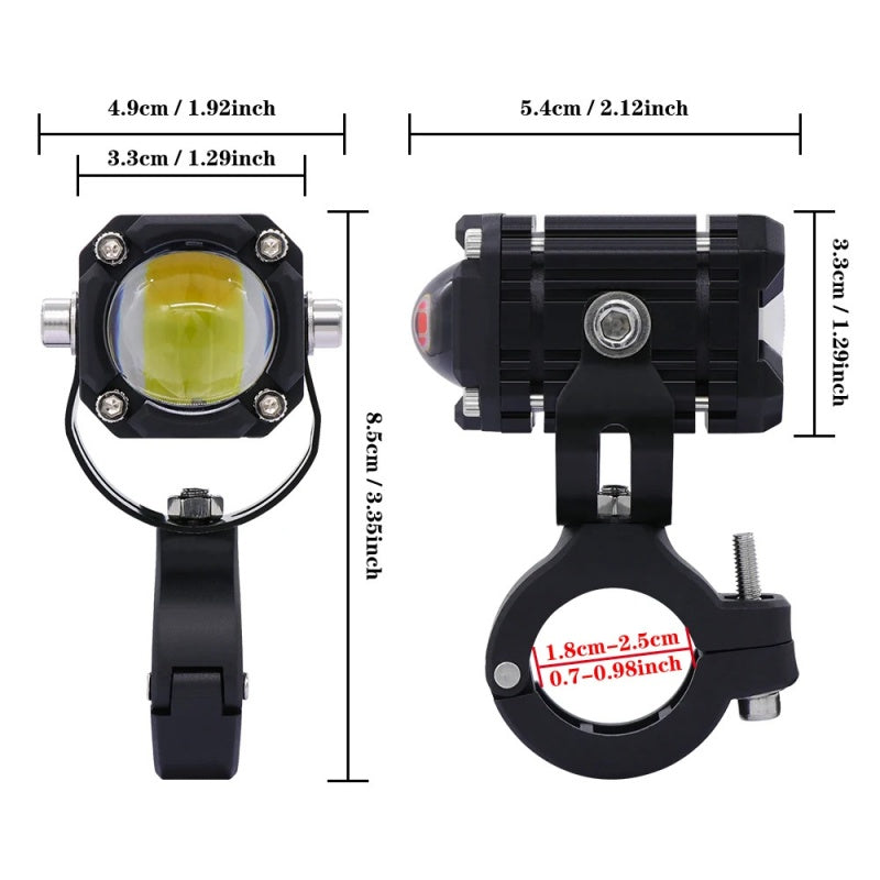 🏍️ Universele LED-Spotlights – Dubbele Lichtbundel & Waterbestendig 💡