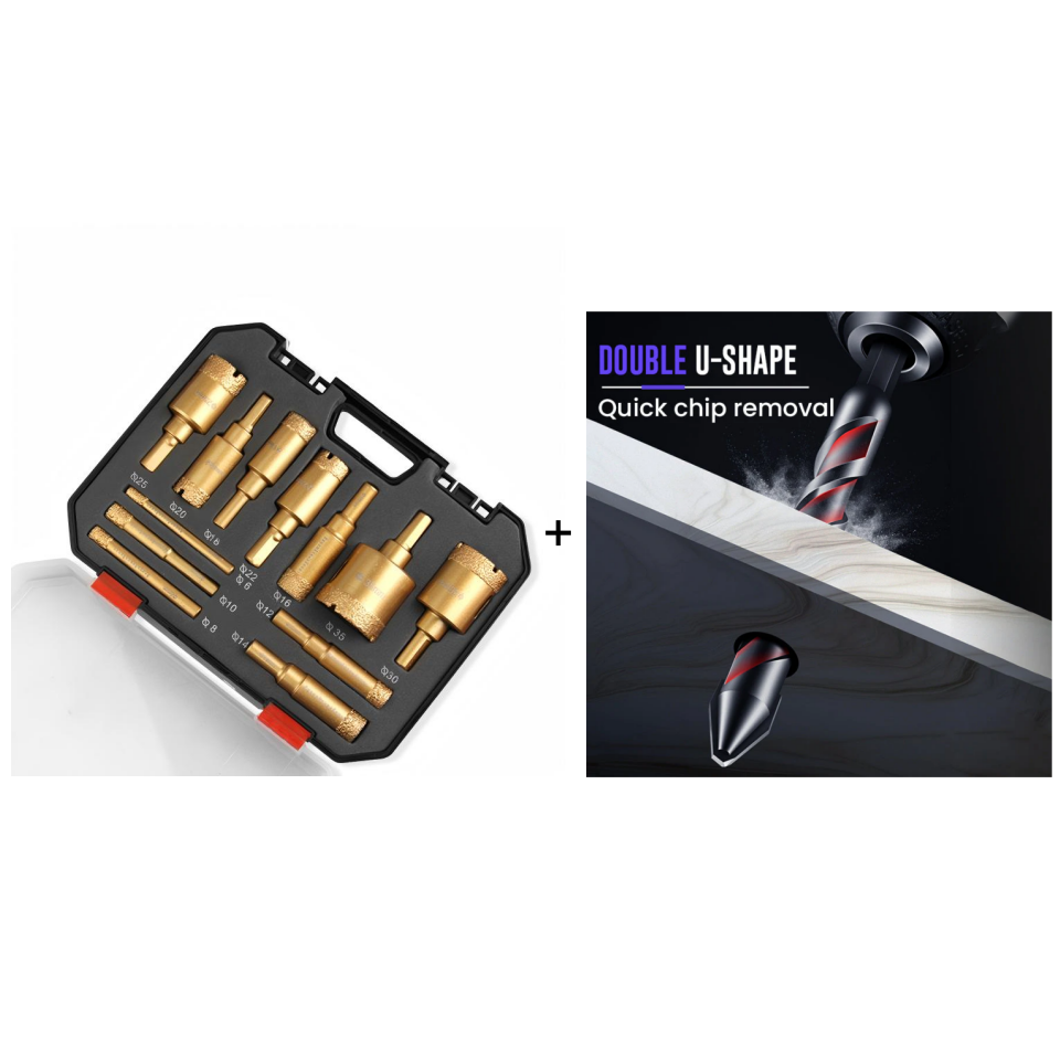 📢📢50% KORTING⏰Professionele set droogboor-gatzaagjes (6-35 mm)