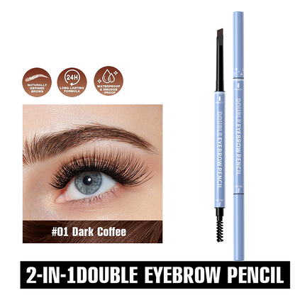 👁️✨ 50% KORTING! Stop met bibberende, scheve lijntjes! Deze waterproof dubbelzijdige wenkbrauwpotlood met ingebouwd borsteltje geeft je in één haal perfecte, natuurlijke bogen die de hele dag blijven zitten.