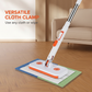 🧹 Handsfree platte mop met handig clipsysteem