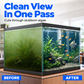🐠 Magnetische aquariumglasreiniger – reinigt glas zonder natte handen, geschikt voor zowel binnen- als buitenkant.