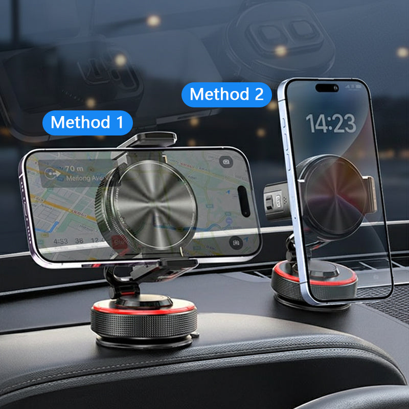🎉 2026 Uitverkoop — Meer dan 61.000 verkocht! 🚗 Verstelbare Magnetische Autohouder met Vacuümzuigvoet – 1080° Rotatie 🧲