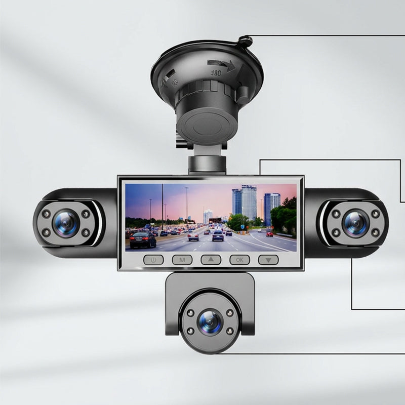 HD 1080P Dashcam met Meerdere Lenzen en Nachtzicht